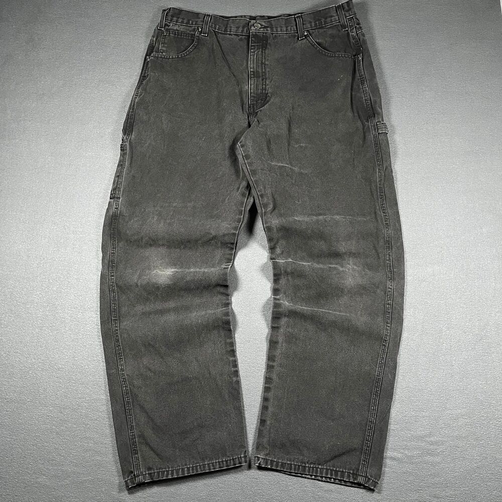 Dickies Men's Grey and Black Trousers